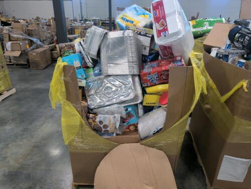 Big box store in a box: napkins, quest, pop tarts, Kool-Aid, bounty, Cheez-Its, soap, coffee mate, finish, foil hands, Febreze, whoa whoa whoa whoa whoa whoa whoa Downey Palmer Avino baby, & More