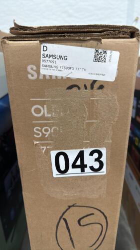 Samsung 77 inch TV states stains in the screen, graded D