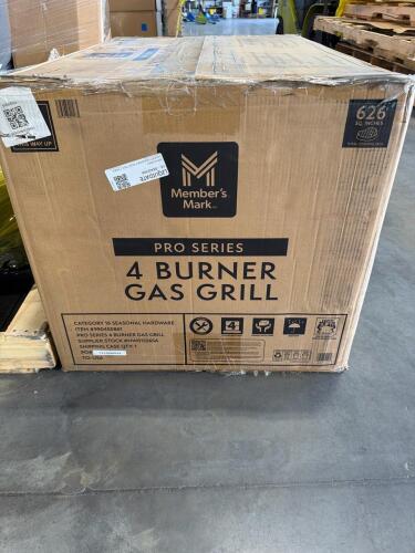 Pro series 4 burner gas grill