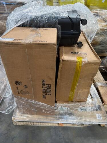 Step on container, storage unit cart, luggage, plug and more