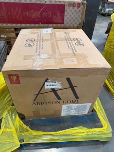 Abbyson Irving fabric manual recliner charcoal