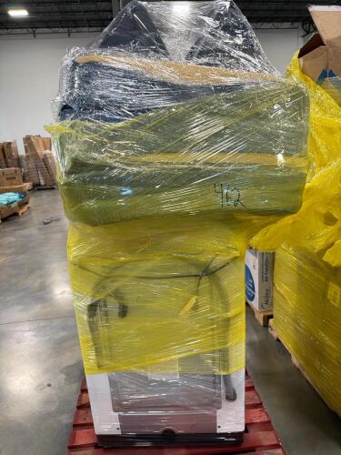 Samsung top load washer and cushions