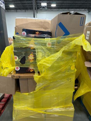 big box store in a box, Lay's BBQ chips, toilet paper and other food