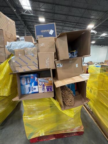 mop heads, Clorox, flushable lights, tide pods, dishwasher detergent, towels, Gatorade, chewy, granola, Idaho potatoes and more