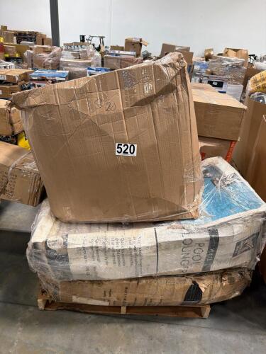Pool lounger box does have damage, inflatable, & More
