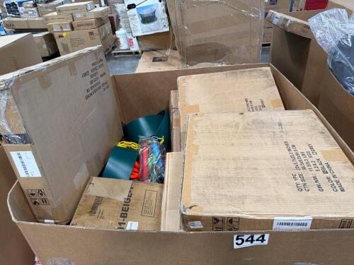 Multiple deck boxes, swings, dog training kit, camp gear & More