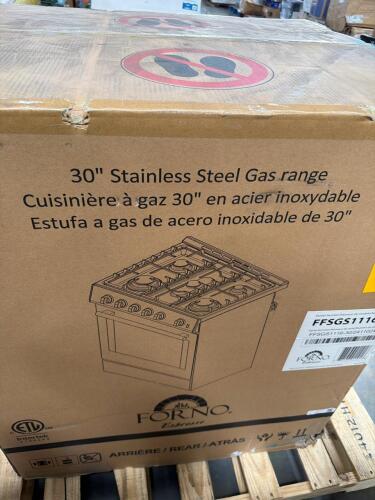 forno Leonardo espresso 30-in stainless steel gas range