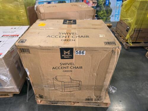 swivel accent chair Big Joe,