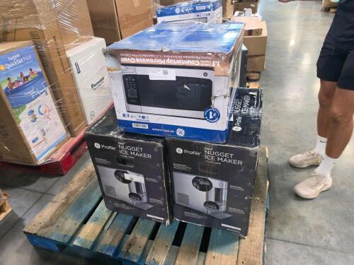 GE nugget ice makers, microwave