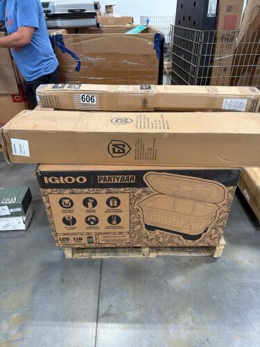 igloo party bar, cornhole set, 10x10 canopy, and more!
