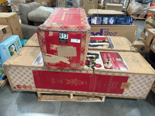 9-Ft Norway for pre-lit tree, pre-lit musical Grand nutcrackers