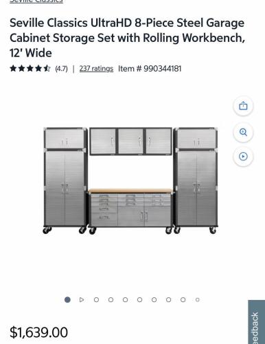 Seville Classics ultra HD storage cabinet cabinets, wall cabinet