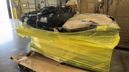 Cushions, lifetime table may have damage, storage box pieces, & More