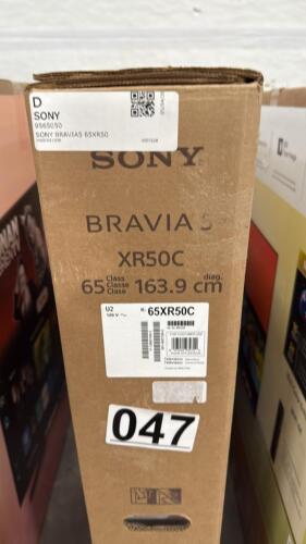 Sony Bravia five 65 inch TV, missing legs, graded d