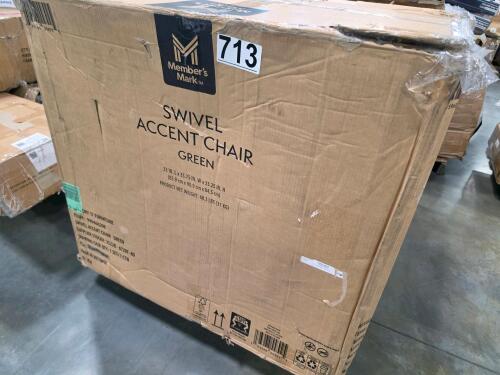 Swivel chair, barrel swivel chair