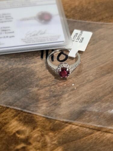 tourmaline and diamond sterling silver ring