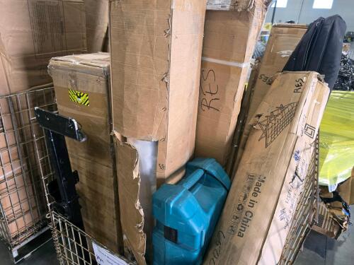 Man Frodo tripod, Makita used hammer, furniture, camping COT, mirror and more