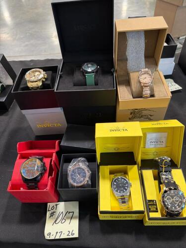 Invicta , Burberry, Versace watches, not authenticated JFK