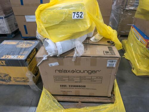 Emerson swivel rocker recliner, used AC unit