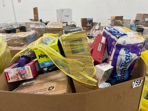Big box store in a box: Fisher-Price Clay, disinfecting wipes, Downey, grill cleaner, dove, kids underwear, poly Den, Red cups, bath tissue, finish, Colby, cascade, clothing, harvest Reid, & More