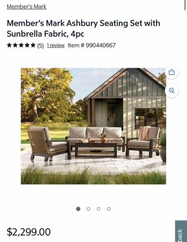 Ashbury collection four piece seating set