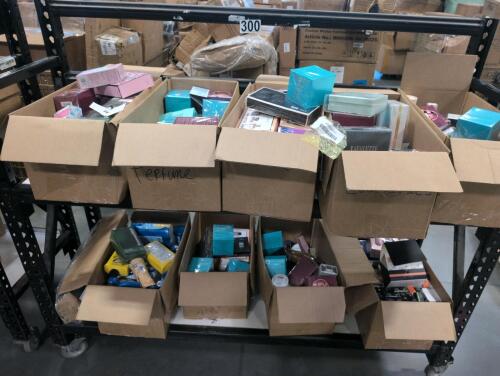 Miscellaneous health and beauty colognes, perfumes, lotions, sun mini, goof off, seaweed mask, flea and tick spray, & More