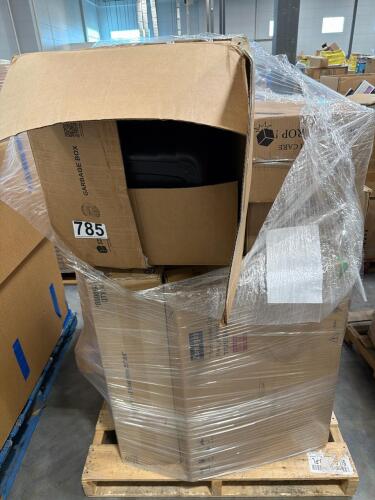 Hinged containers, under cabinet range hood, garbage can, HomeGoods, Grayco pack and play, vacuum & More