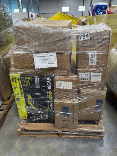 Ryobi lawn mower, swimming pool, crown shades canopy and more