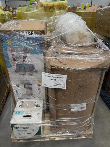West Penn wire, 55 gallon drum, FUNSICLE oasis swimming pool kids ride on car, rolled mattress, & More