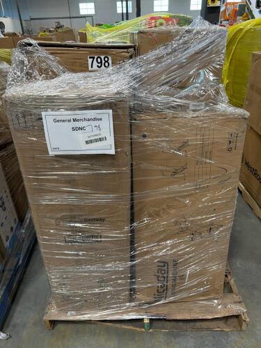 Weight bench, insignia 32" tv, inflatable?, and more