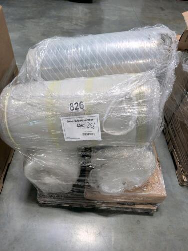 4 rolled mattresses