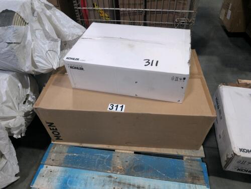 MOEN stainless steel sink, Kohler under counter laboratory