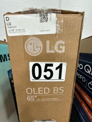 LG 65 inch TV OLED Light stains on screen, grade D