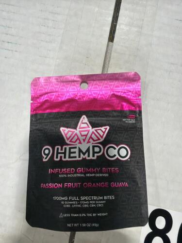 Box of 9 hemp co gummies