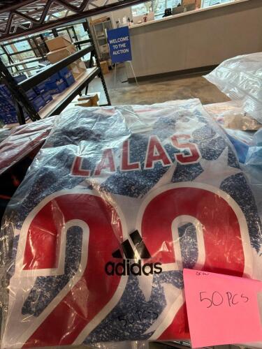 50 miscellaneous jerseys mostly soccer