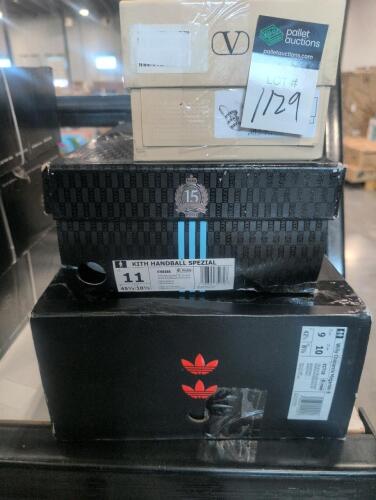 3 pairs of shoes kith Messi, Willy chavarria megaride, Valentino