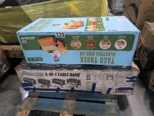 Atomic 4 in 1 table game, taco truck