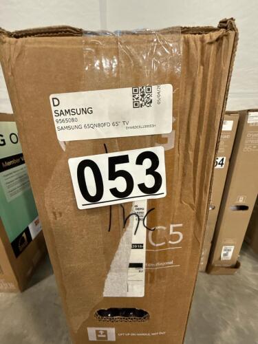 Samsung 65 inch TV states incomplete accessories, grade D