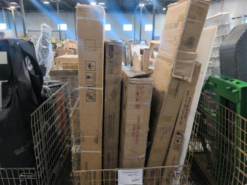 Lounge chairs, bedframe, miscellaneous furniture