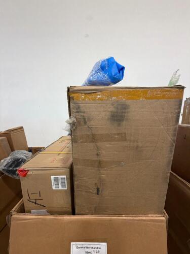 fishing pole, furniture commerce sled and other items