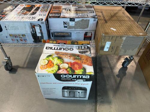 Air fryer, slushi machine, ninja flip, Chefman buffet server