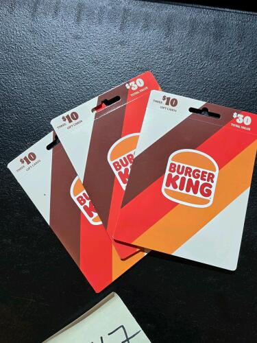 $90 to Burger King