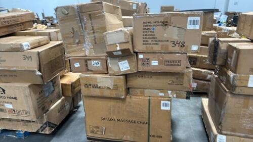 Miscellaneous furniture, kids ride on toy, deluxe massage chair piece, storage box, & More