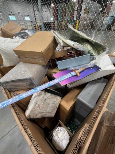 Yarn, bedding, storage container, mellow pillows, more clamshell containers, filters, canopy shelter store art, the man from UNCLE, DVDs echo trimmer head, cutting board, DVDs, & More