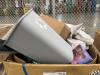 B plus SM church, cutting boards, UNGER hang up, visit the library passport, pop-up, takeout container Garbage can, Bissell pet care, & More