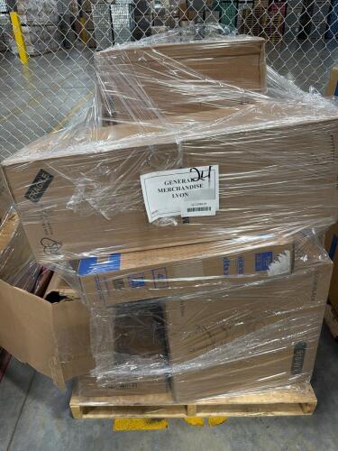 Office chair, F 50 series 43 inch TV, STERILITE storage tote, outdoor storage, car seat, crockpot, & More
