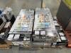 Four boxes of six tier wire shelving