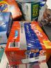 Big box store in a box: tide pods, toilet one, detergent, disposable gloves, plate cleaning supplies, hefty bags, facial tissue, Adidas clothing, food storage, & More - 5