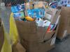 Big box store in a box: shoes, Lysol, Brooks shoes, Adidas shoes, arm and hammer, tide pods, deodorant, Cetaphil, detergent, always liners, disinfecting wipes, garbage bags, soap, Raiders products, Eddie Bauer shoes, lotion, and much more - 2