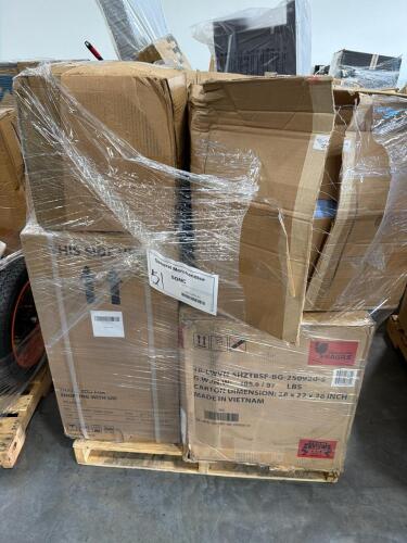 Chair, refrigerator, SB filters, beanbag, coffee maker, rain barrel, & More